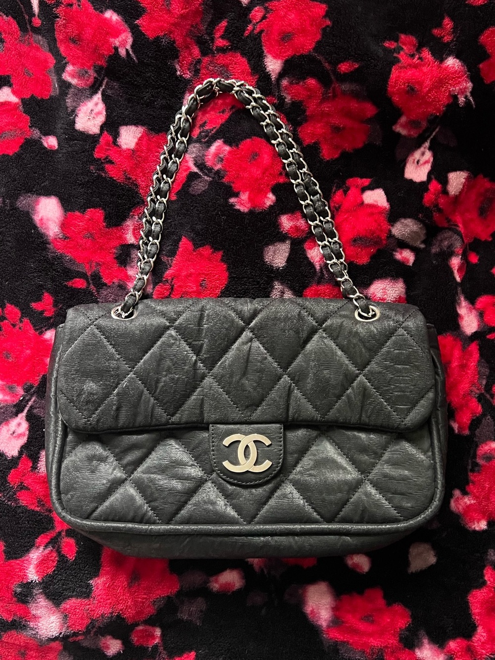 CHANEL Le Marais Coated Canvas Flap Bag